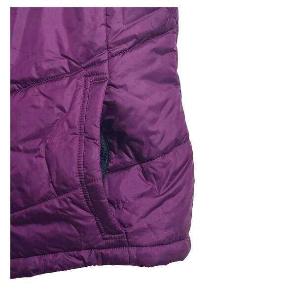 Columbia Women’s Puffer Vest With Fleece Lining Size Slant Pockets Medium - Picture 8 of 11